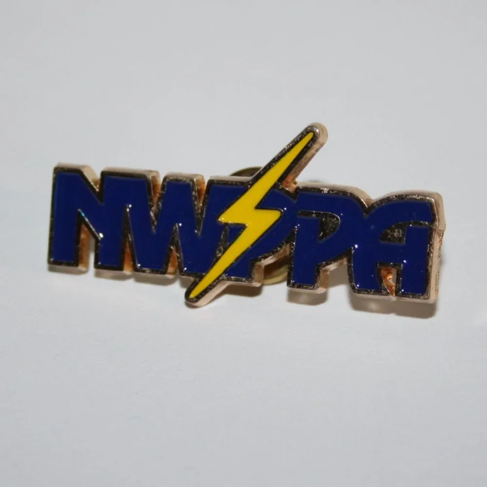 🔷⚡ NWPPA Lapel Pin · Northwest Public Power Association · 1.5